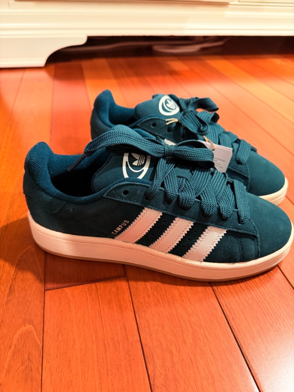 adidas Campus 00s Suede Sneakers Teal with White Stripes